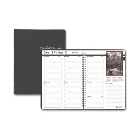 House Of Doolittle Doolittle, WEEKLY PLANNER WITH BLACK AND WHITE PHOTOS, 11 X 8.5, BLACK, 2021 217102